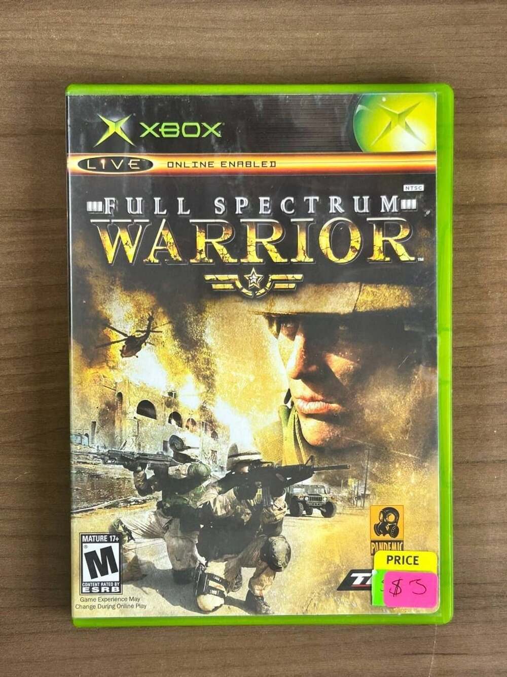 Full Spectrum Warrior Platinum Hits Original Xbox 2004 CIB w/ Manual THQ